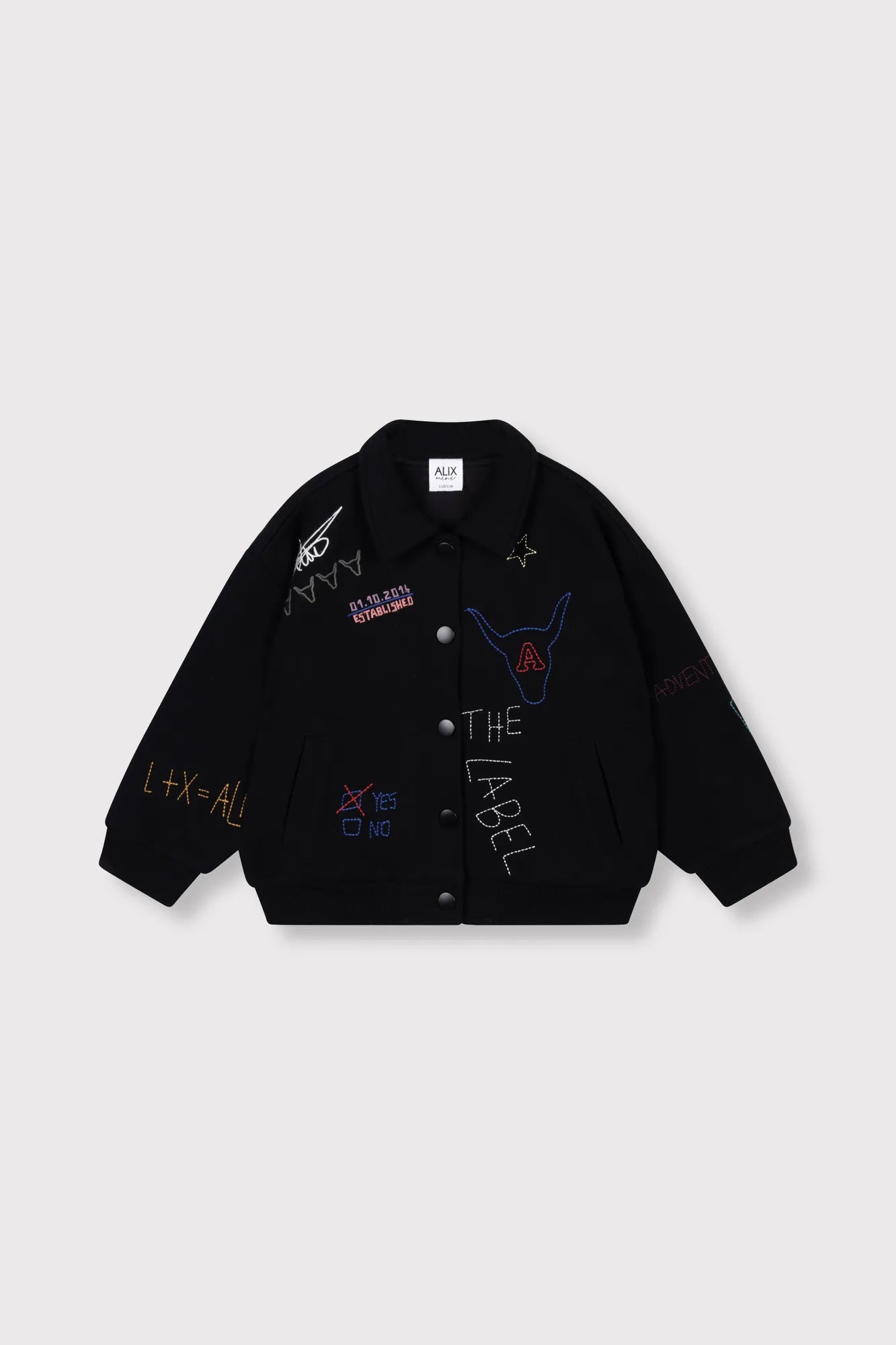 ALIX Mini Kids knitted patches jacket