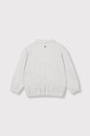 Meisjes Kids knitted polo sweater van ALIX Mini in de kleur Light Grey Melange in maat 158-164.