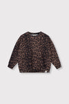 Meisjes Kids knitted leopard sweater van ALIX Mini in de kleur Animal in maat 158-164.