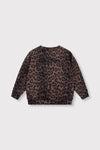 Meisjes Kids knitted leopard sweater van ALIX Mini in de kleur Animal in maat 158-164.