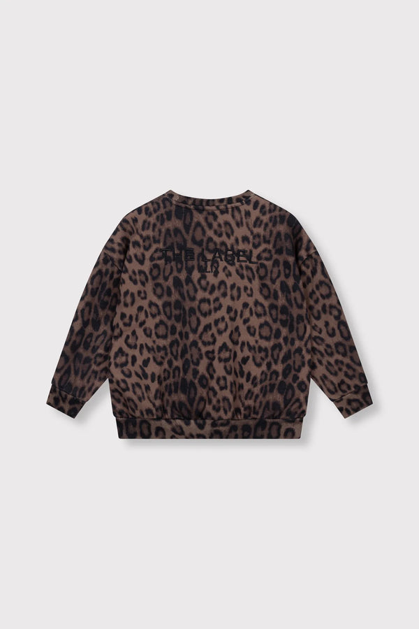 ALIX Mini Kids knitted leopard sweater
