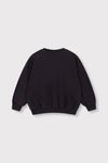 Meisjes Kids knitted eagle sweater van ALIX Mini in de kleur Chargoal Grey in maat 158-164.