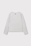 Meisjes Kids knitted The Label longsleeve van ALIX Mini in de kleur Light Grey Melange in maat 158-164.