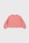 Meisjes Kids knitted cropped sweater van ALIX Mini in de kleur Bright Coral in maat 158-164.