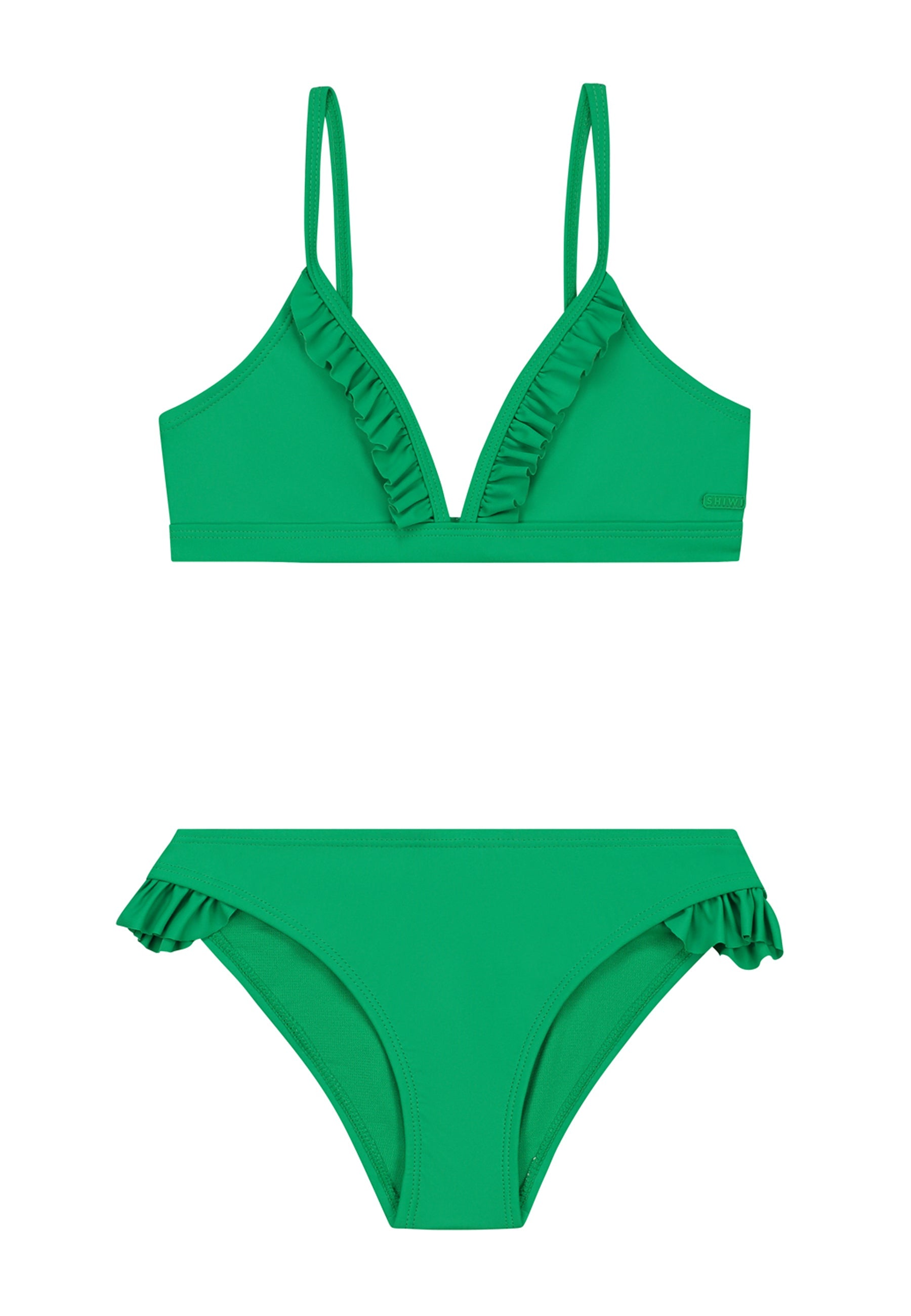 Meisjes BLAKE bikini set van Shiwi in de kleur tropic green in maat 170-176.