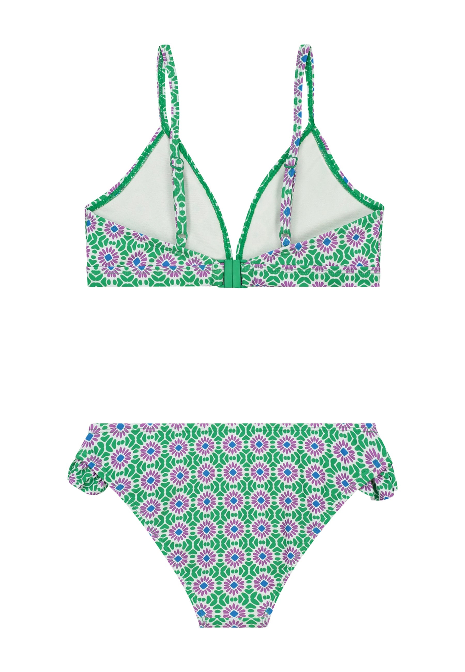 Meisjes BLAKE bikini set porto tile van  in de kleur tropic green tile in maat 158-164.