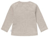 Unisexs U Tee ls Hester text van Noppies in de kleur Taupe Melange in maat 68.