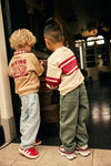 Jongens Denim Wide Fit van Daily7 in de kleur Blue Denim in maat 128.