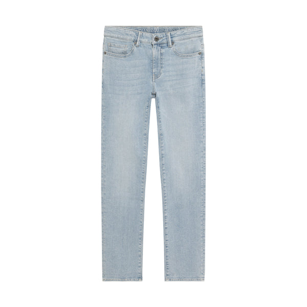 Jongens Wide Straight Fit Blue jeans van Indian Blue Jeans in de kleur Light Denim Blue in maat 176.