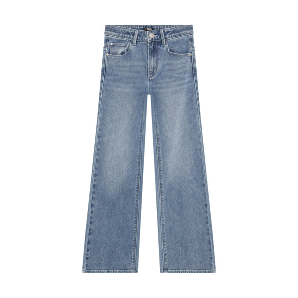 Meisjes Wide Fit  van Indian Blue Jeans in de kleur Light Denim  in maat 176.