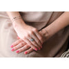 Armband Goud Obsidiaan - Zilver