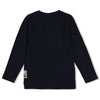 Jongens Longsleeve wafelstructuur - Rock the Earth van Sturdy in de kleur d.Blauw in maat 128.