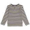 Jongens Longsleeve rib met streep - Rock the Earth van Sturdy in de kleur Offwhite in maat 128.