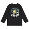 Jongens Longsleeve met backprint - Fix It van Sturdy in de kleur Antraciet in maat 128.