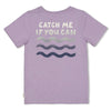 Jongens T-shirt - The Getaway van Sturdy in de kleur Lila in maat 128.
