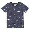 Jongens T-shirt AOP - The Getaway van Sturdy in de kleur Indigo in maat 128.
