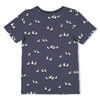 Jongens T-shirt AOP - The Getaway van Sturdy in de kleur Indigo in maat 128.