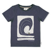 Jongens T-shirt - The Getaway van Sturdy in de kleur Indigo in maat 128.