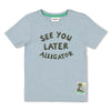 Jongens T-shirt - Gone Surfing van Sturdy in de kleur l.Blauw in maat 128.