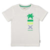 Jongens T-shirt - Gone Surfing van Sturdy in de kleur Offwhite in maat 128.