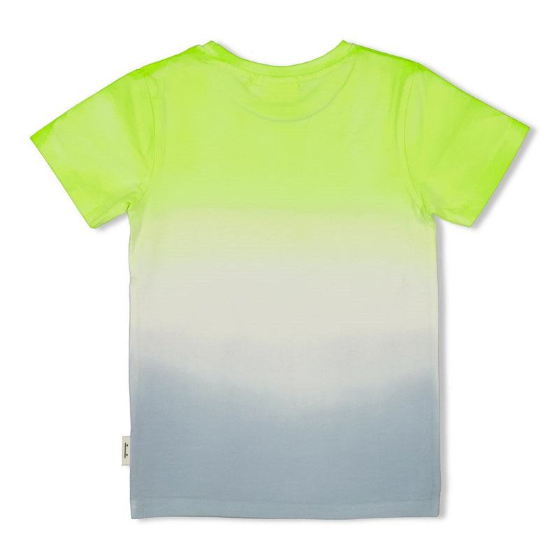 Jongens T-shirt - Gone Surfing van Sturdy in de kleur Lime in maat 128.