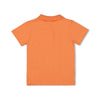 Jongens Polo - Checkmate van Sturdy in de kleur Neon Oranje in maat 128.