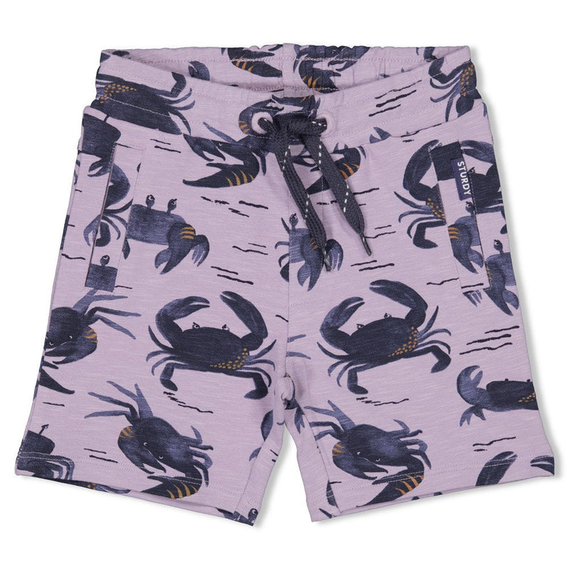 Jongens Short AOP - The Getaway van Sturdy in de kleur Lila in maat 128.