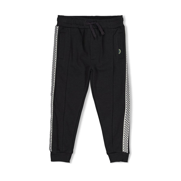 Jongens Broek loose fit - Fix It van Sturdy in de kleur Antraciet in maat 128.