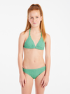 Meisjes PRTTolove JR triangle bikini van Protest in de kleur Jardin Green in maat 176.