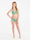 Meisjes PRTTolove JR triangle bikini van Protest in de kleur Jardin Green in maat 176.