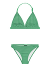 Meisjes PRTTolove JR triangle bikini van Protest in de kleur Jardin Green in maat 176.