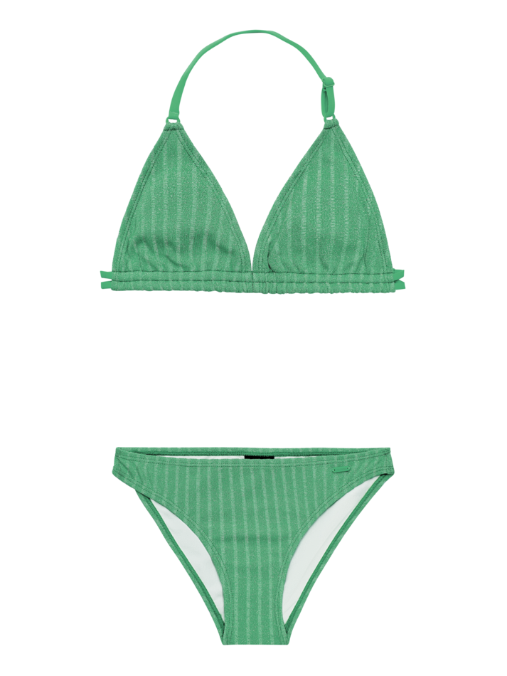 Meisjes PRTTolove JR triangle bikini van Protest in de kleur Jardin Green in maat 176.