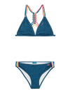 Meisjes PRTFimke 25 JR triangle bikini van Protest in de kleur Surfing Blue in maat 176.