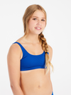 Meisjes PRTRose JR triangle bikini van Protest in de kleur Breeze Blue in maat 176.