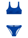 Meisjes PRTRose JR triangle bikini van Protest in de kleur Breeze Blue in maat 176.