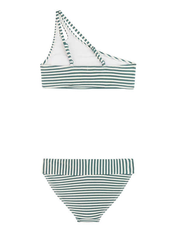 Protest PRTGogo Jr gestreepte one shoulder bikini set