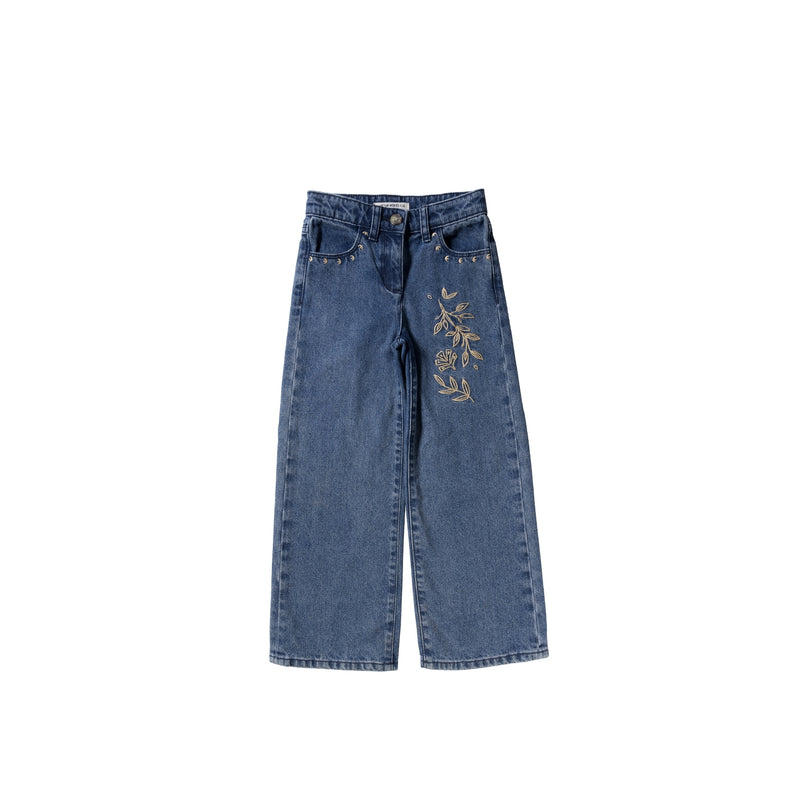 Your Wishes Enthic Flower | Wide Leg Jeans