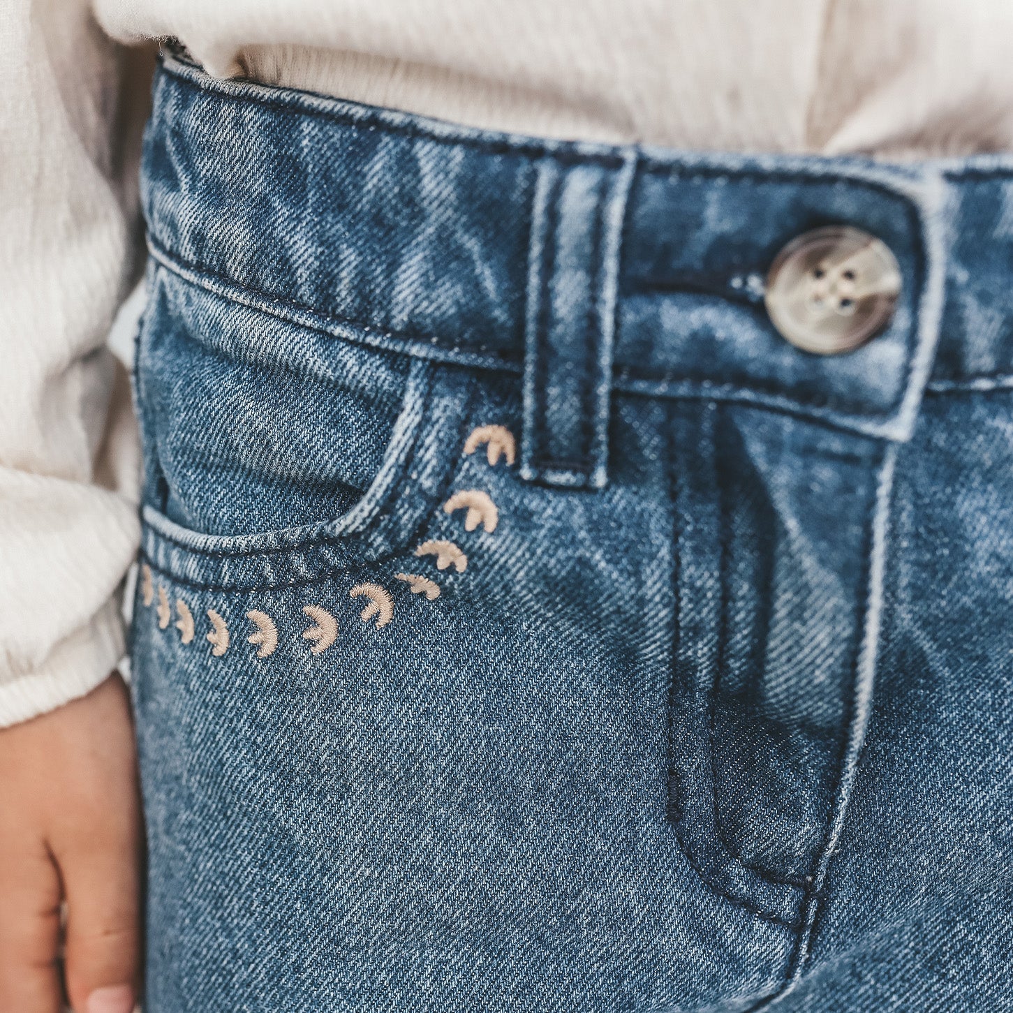 Your Wishes Enthic Flower | Wide Leg Jeans