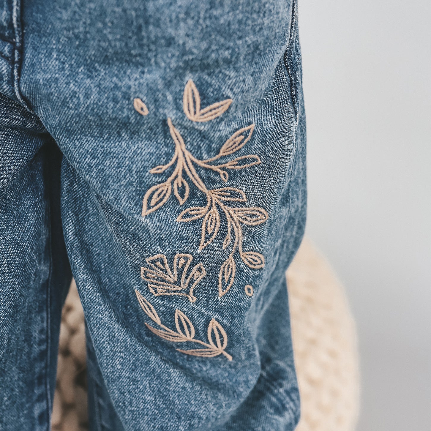 Your Wishes Enthic Flower | Wide Leg Jeans