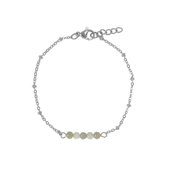 Armband Maansteen & Labradoriet - Zilver