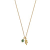 Green Spot Jaspis & Blaadje Ketting - Goud