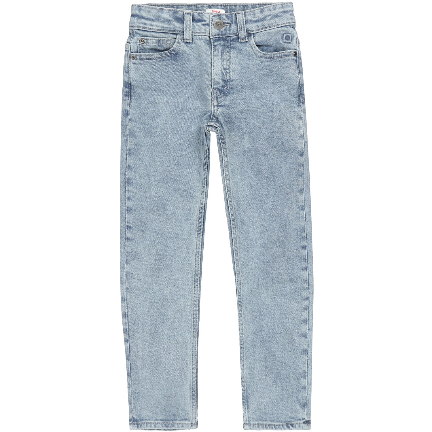 Jongens TND Jeans Jax straight van Tumble 'n Dry in de kleur denim light stonewash in maat 128.
