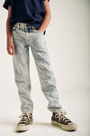 Jongens Jeans Straight van Tumble 'n Dry in de kleur denim bleach in maat   128.
