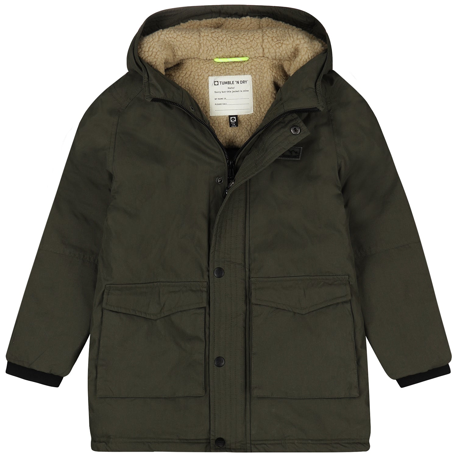 Jongens TND Jacket Brampton van Tumble 'n Dry in de kleur forest night in maat 128.