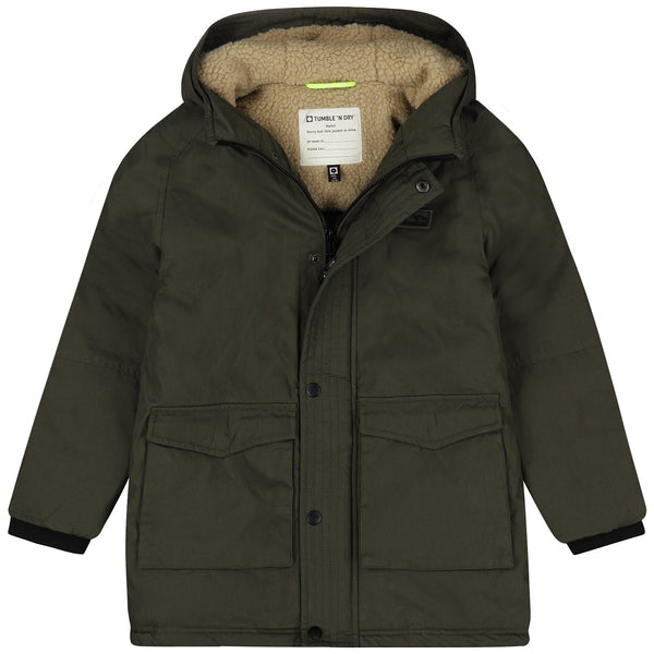 Jongens TND Jacket Brampton van Tumble 'n Dry in de kleur forest night in maat 128.