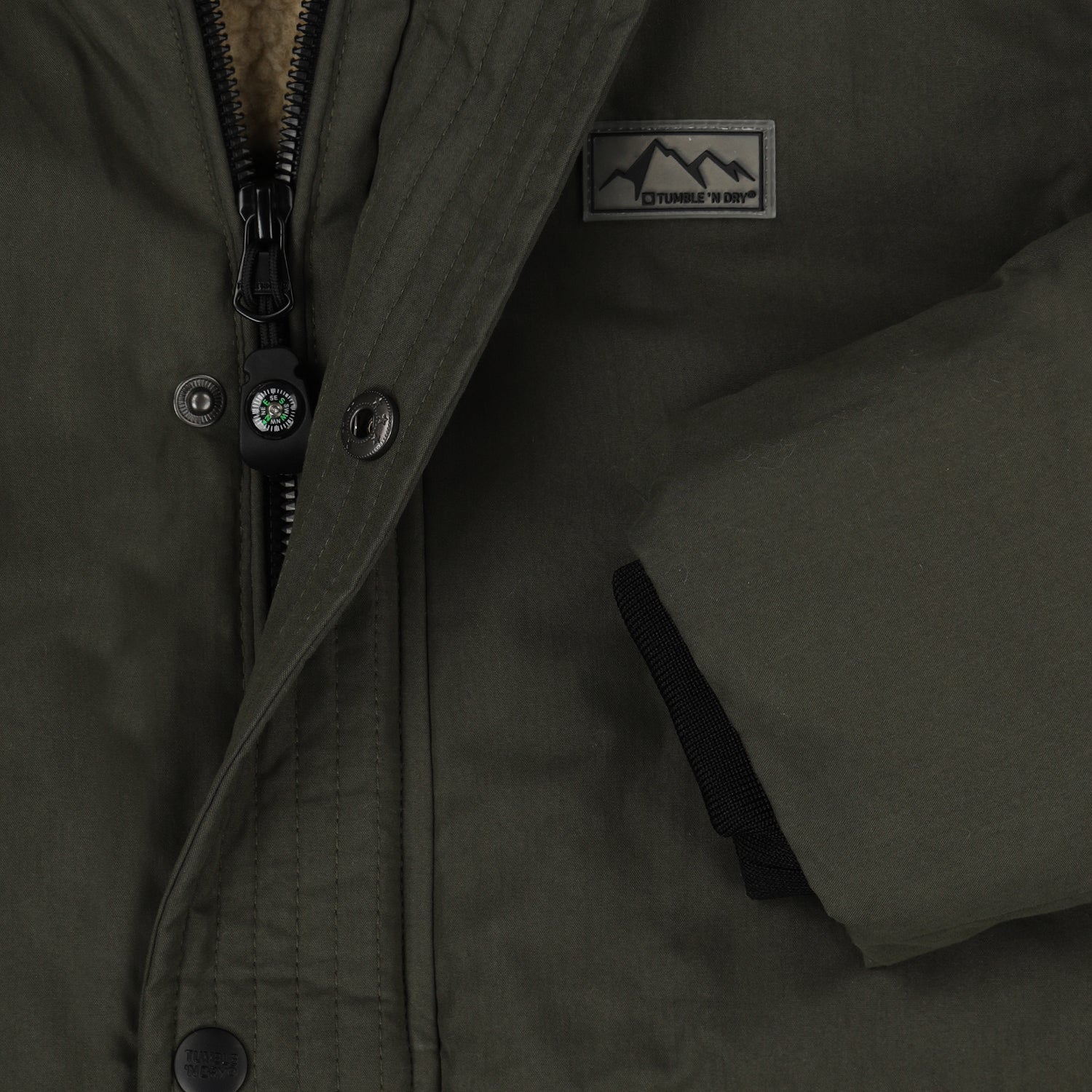 Jongens TND Jacket Brampton van Tumble 'n Dry in de kleur forest night in maat 128.