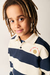 Jongens Polo Sweater L'Ombre van Tumble 'n Dry in de kleur mood indigo in maat   128.