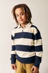 Jongens Polo Sweater L'Ombre van Tumble 'n Dry in de kleur mood indigo in maat   128.