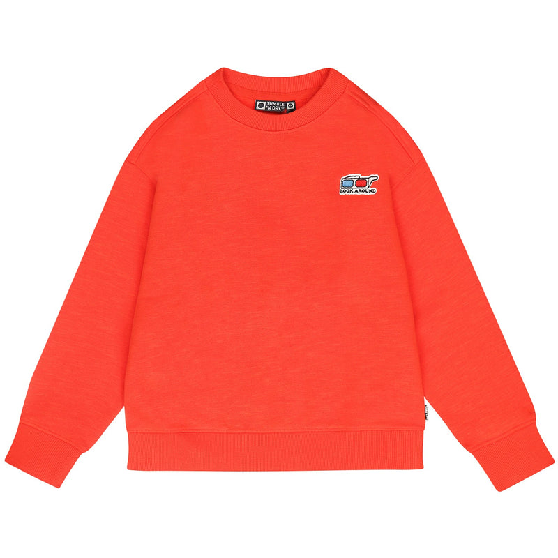 Jongens Sweater Accelerator van Tumble 'n Dry in de kleur poinciana in maat   128.
