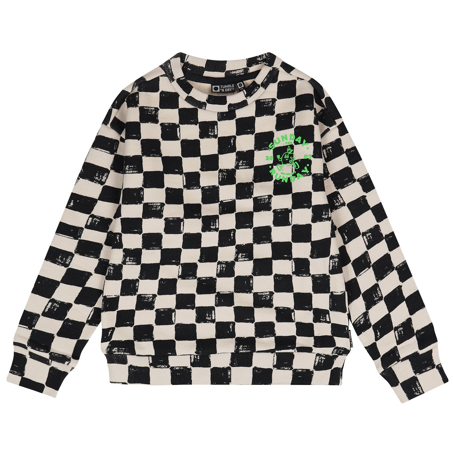 Jongens TND Sweatshirt Finish van Tumble 'n Dry in de kleur sandshell in maat 128.